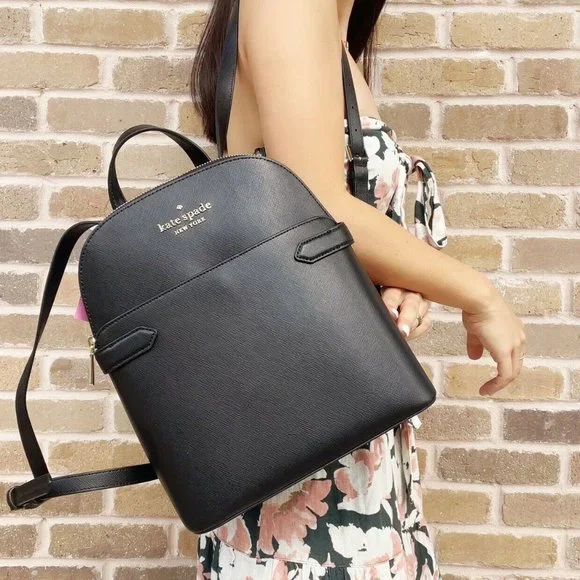 Kate Spade Leather Medium Backpack Black - Picture 3 of 7